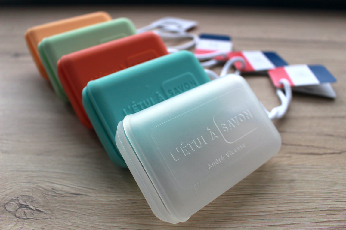 Etui à savon la Collection complète (5 couleurs) + 1 savon d'Alep offert